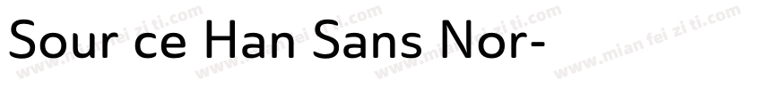 Sour ce Han Sans Nor字体转换
